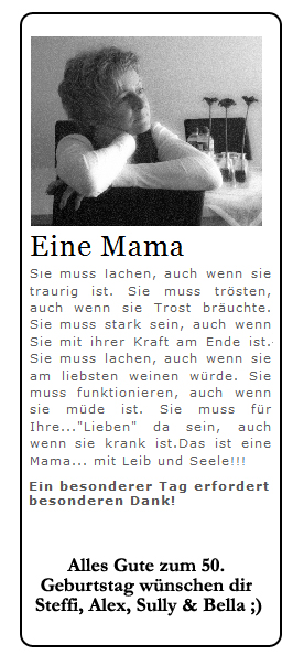 Mama's Geburtstag Erste Auflage Auricher Extrablatt